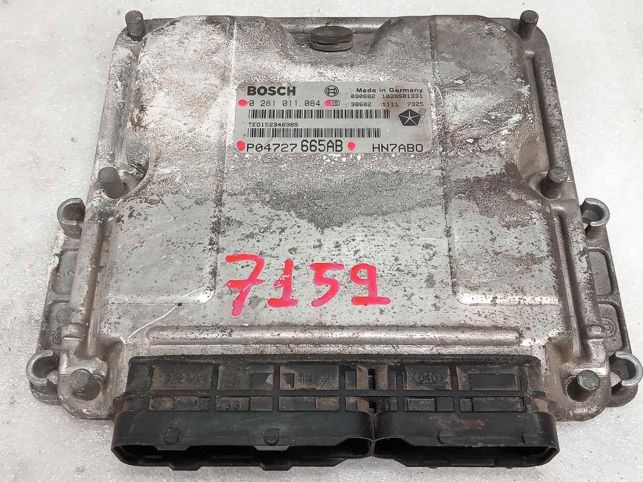 CHRYSLER Voyager 4 generation (2001-2007) Motorstyrenhet ECU 0281011064 23803256