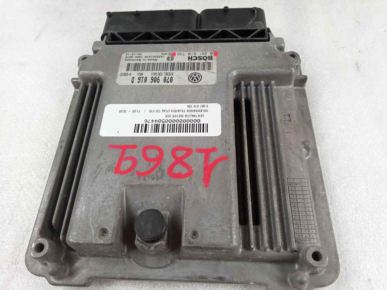 VOLKSWAGEN Touareg 1 generation (2002-2010) Unitate de control motor 0281010736 21006679