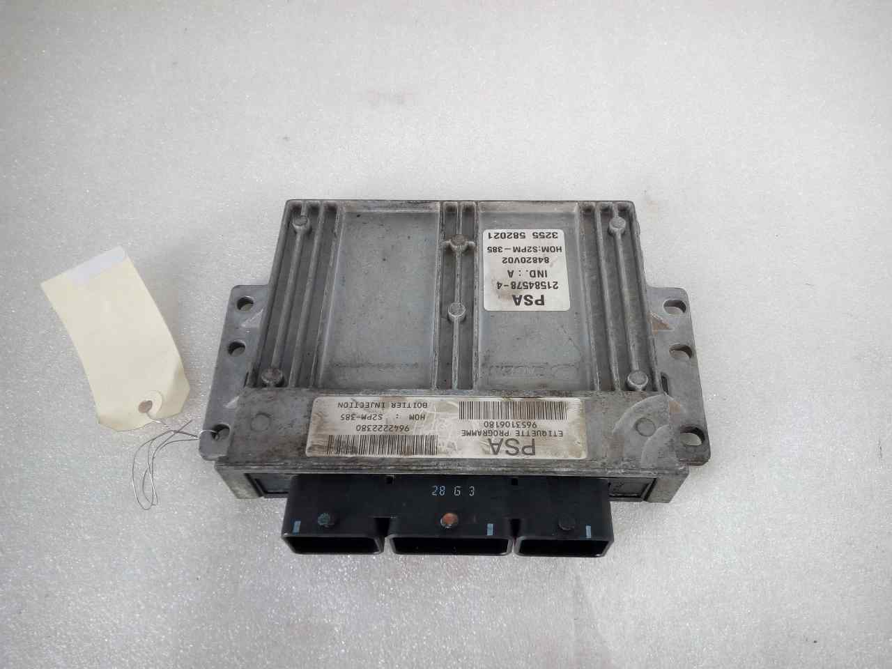 CITROËN C2 1 generation (2003-2009) Блок керування двигуном ECU 9642222380 20068201