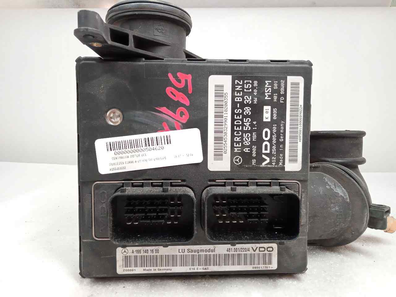 MERCEDES-BENZ A-Class W168 (1997-2004) Engine Control Unit ECU A0255453032 24839979