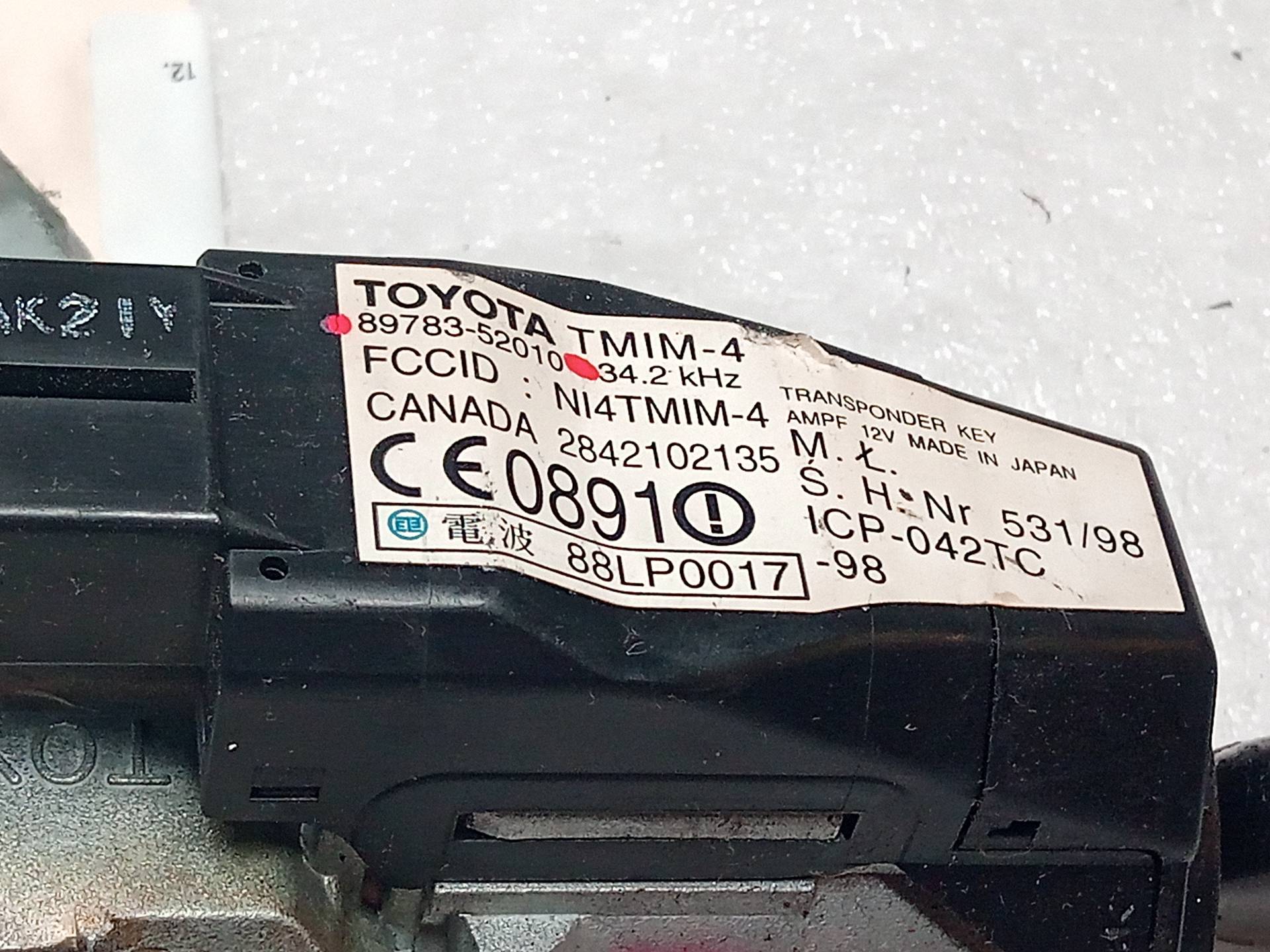 TOYOTA RAV4 2 generation (XA20) (2000-2006) Замок запалювання 8978352010 23801106