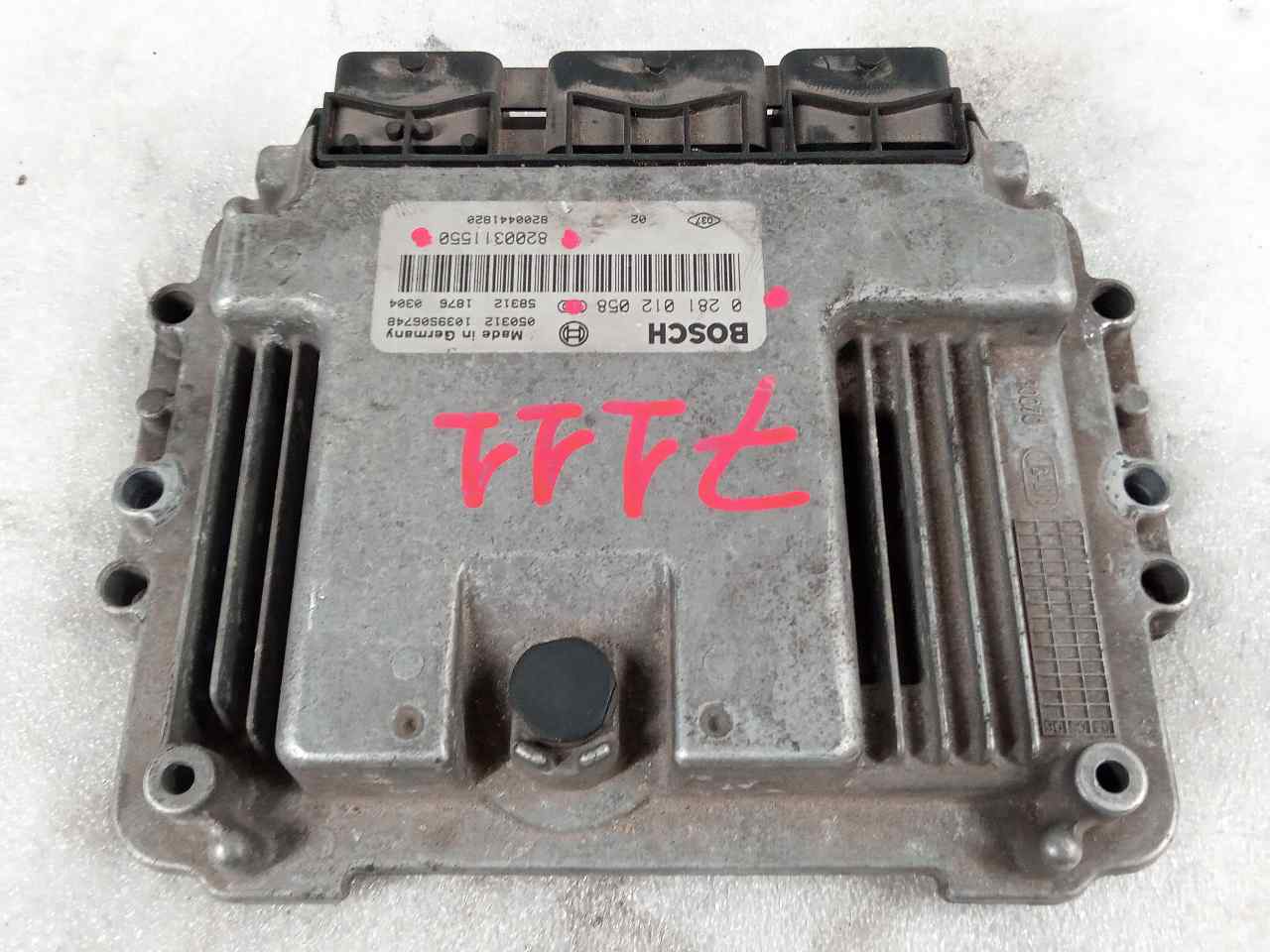 RENAULT Laguna 2 generation (2001-2007) Variklio kompiuteris 0281012058 23803241