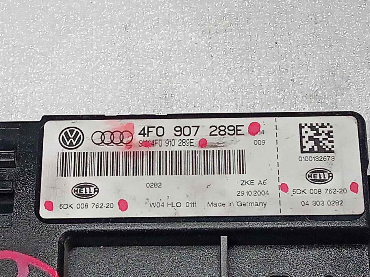 AUDI A6 C6/4F (2004-2011) Другие блоки управления 4F0907289E 23815259