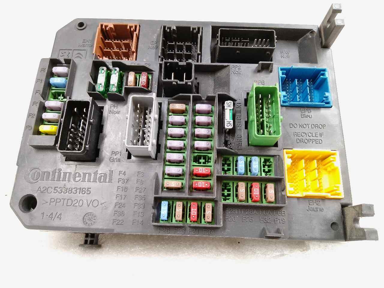 CITROËN C4 2 generation (2010-2024) Fuse Box 9665547480 23801207