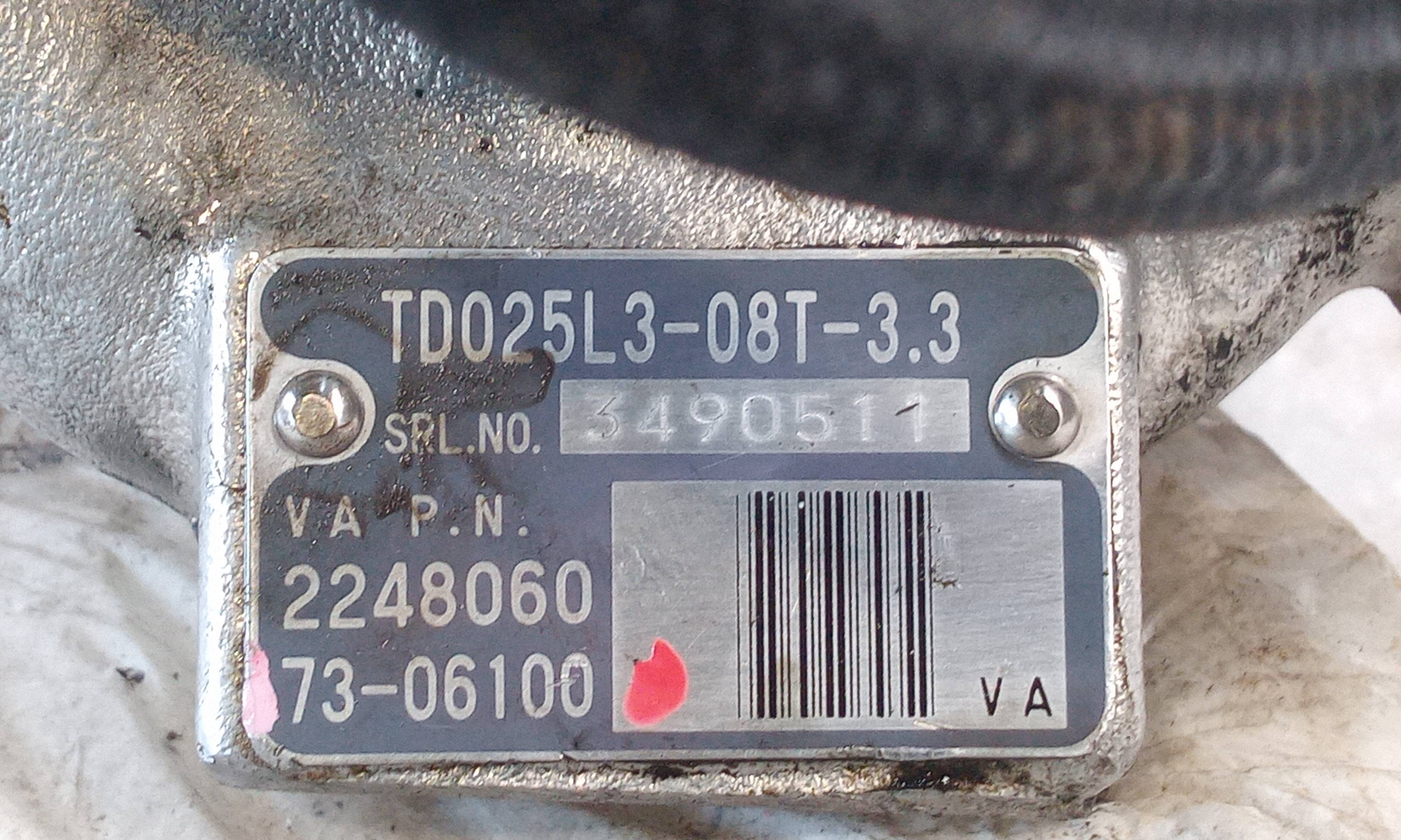 Turbocompresor 7306100 de Mg rover Rover 75 (rj) 1999-2002 - pieza usada