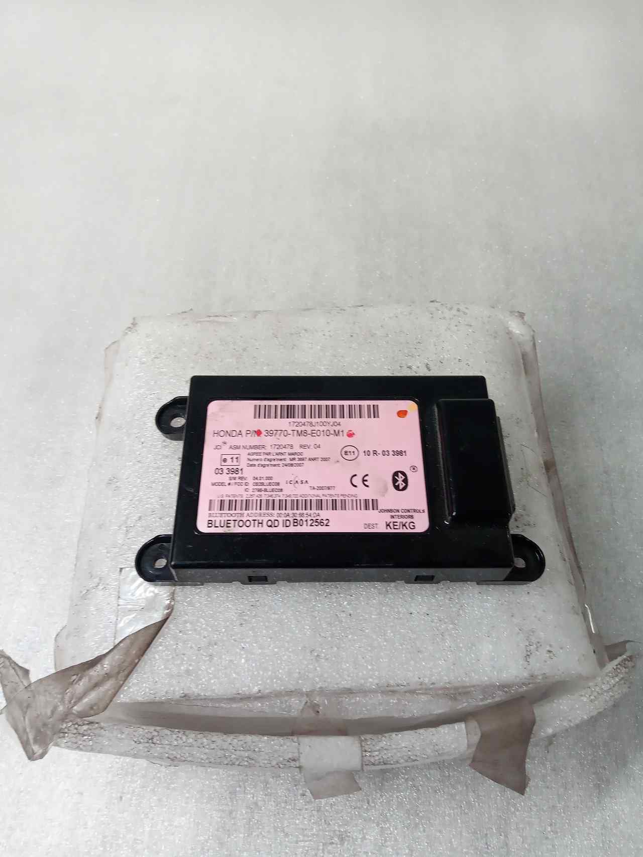 HONDA Insight 2 generation (2009-2015) Andre kontrolenheder 39770TM8E010M1 24854227