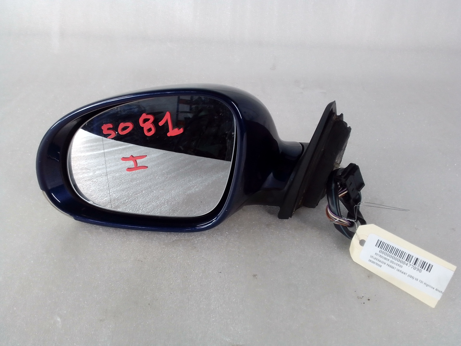 VOLKSWAGEN Passat Variant 1 generation (2010-2024) Left Side Wing Mirror 3B0857933B 20065108