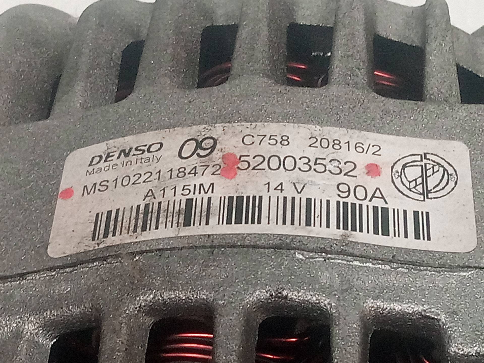 FIAT 500 2 generation (2008-2024) Alternator 52003532 23801323