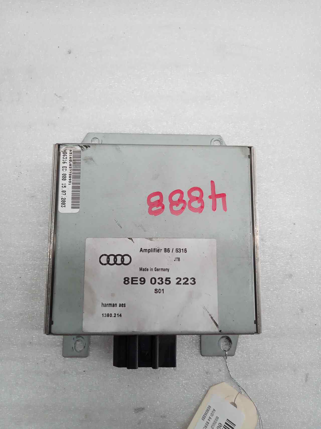 AUDI A4 B6/8E (2000-2005) Kiti valdymo blokai 8E9035223 20061929