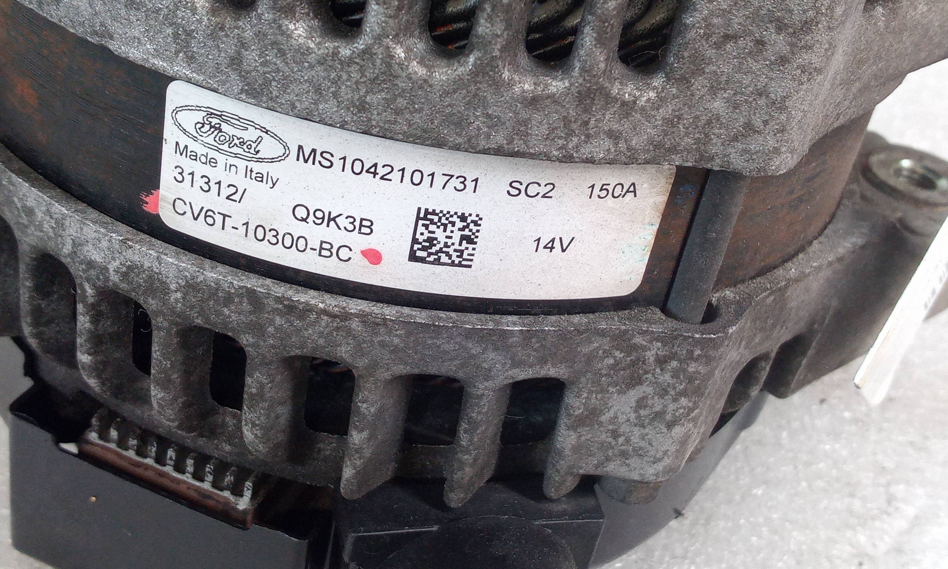 Alternador CV6T10300BC de Ford Fiesta vi (cb1, ccn) 2008-2017 - pieza usada