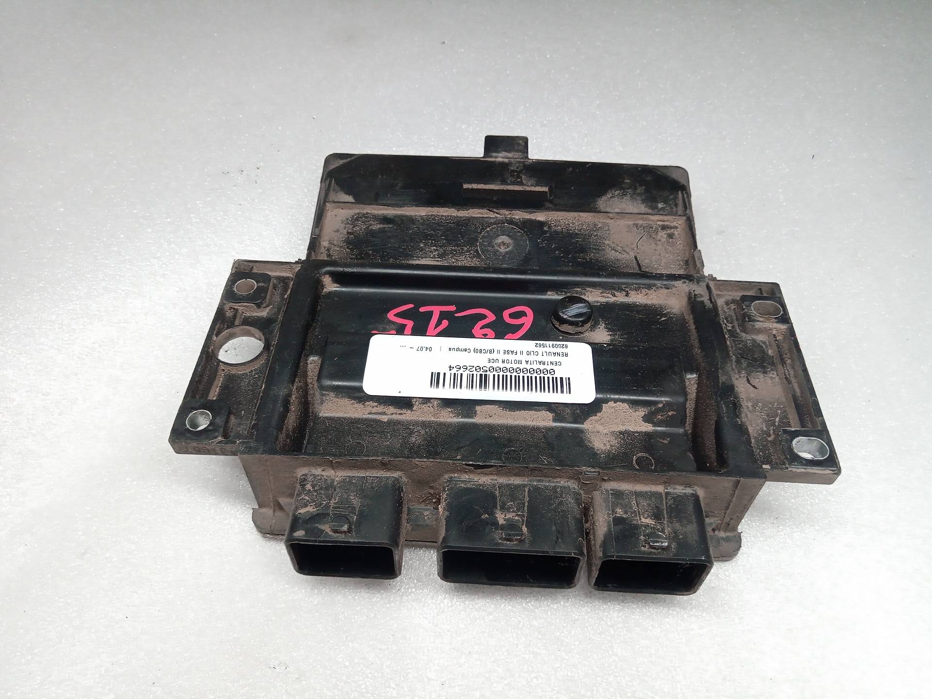 RENAULT Clio 3 generation (2005-2012) Engine Control Unit ECU 8200911562 24827390