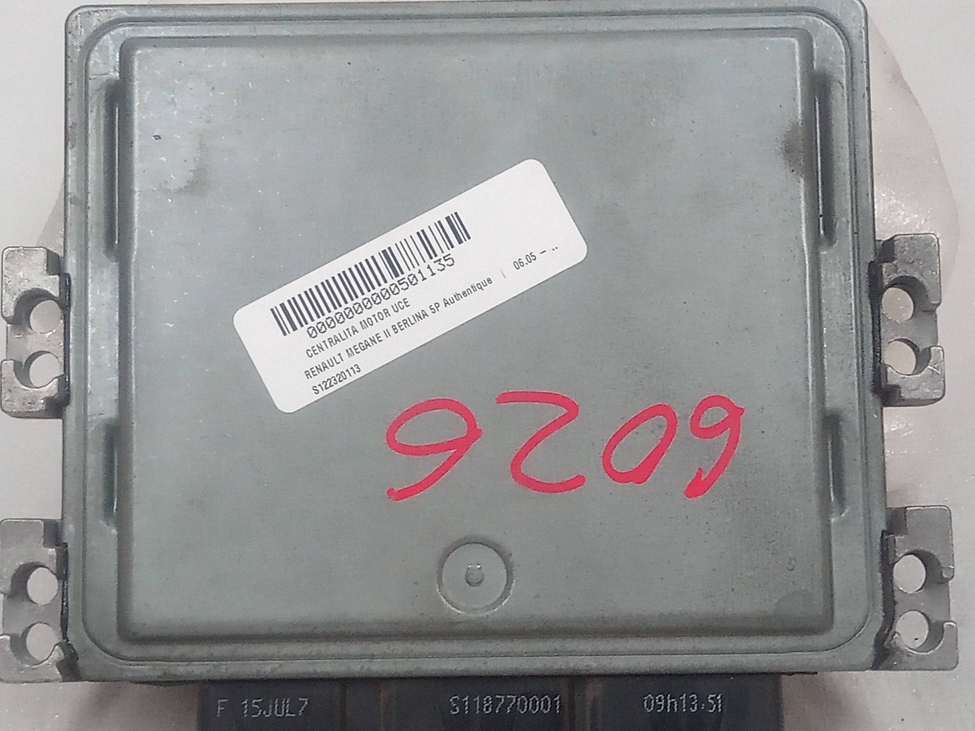 RENAULT Megane 2 generation (2002-2012) Engine Control Unit ECU S122326113A 23801088