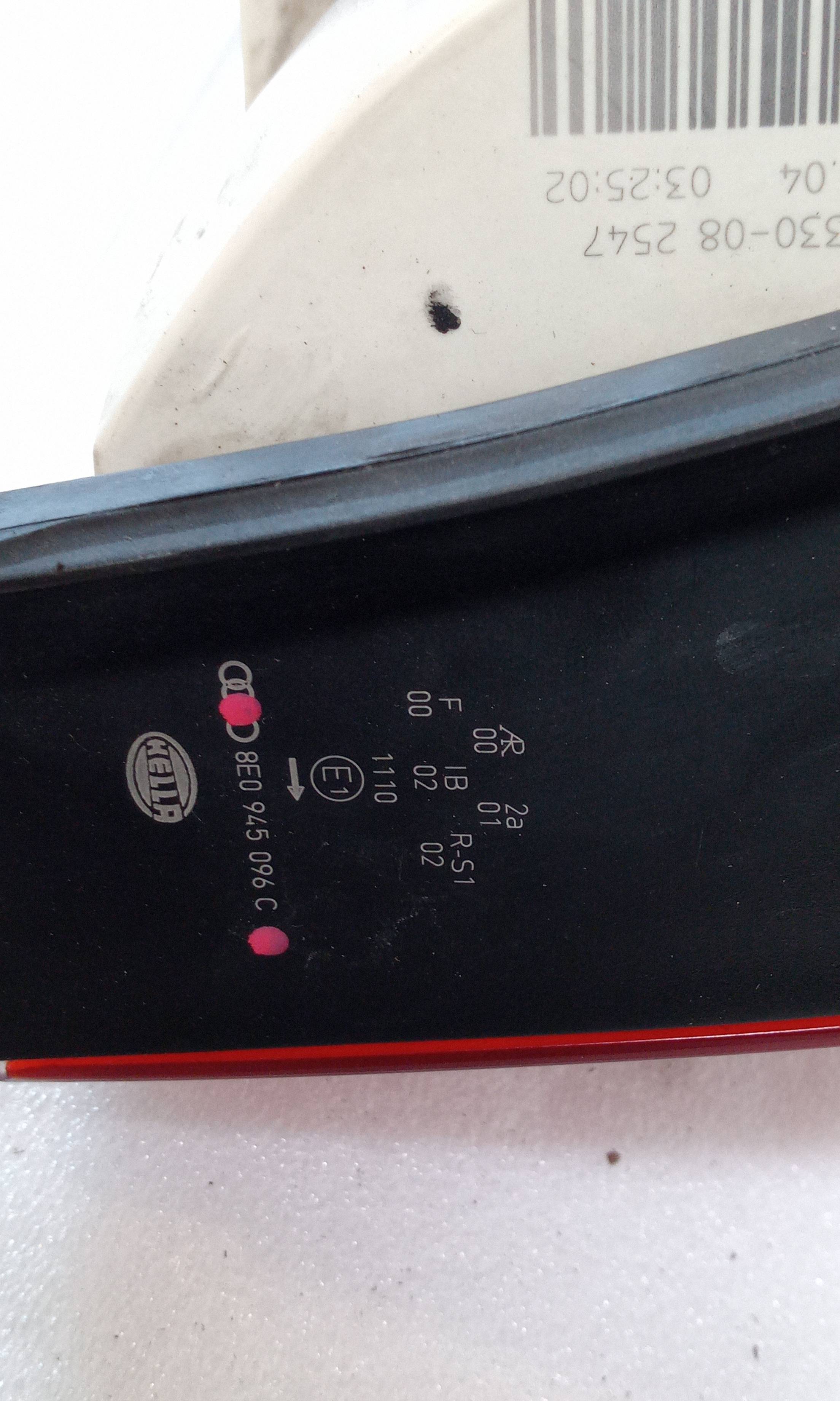 Piloto trasero derecho 8E0945096C de Audi A4 b7 (8ec) 2004-2008 - pieza usada