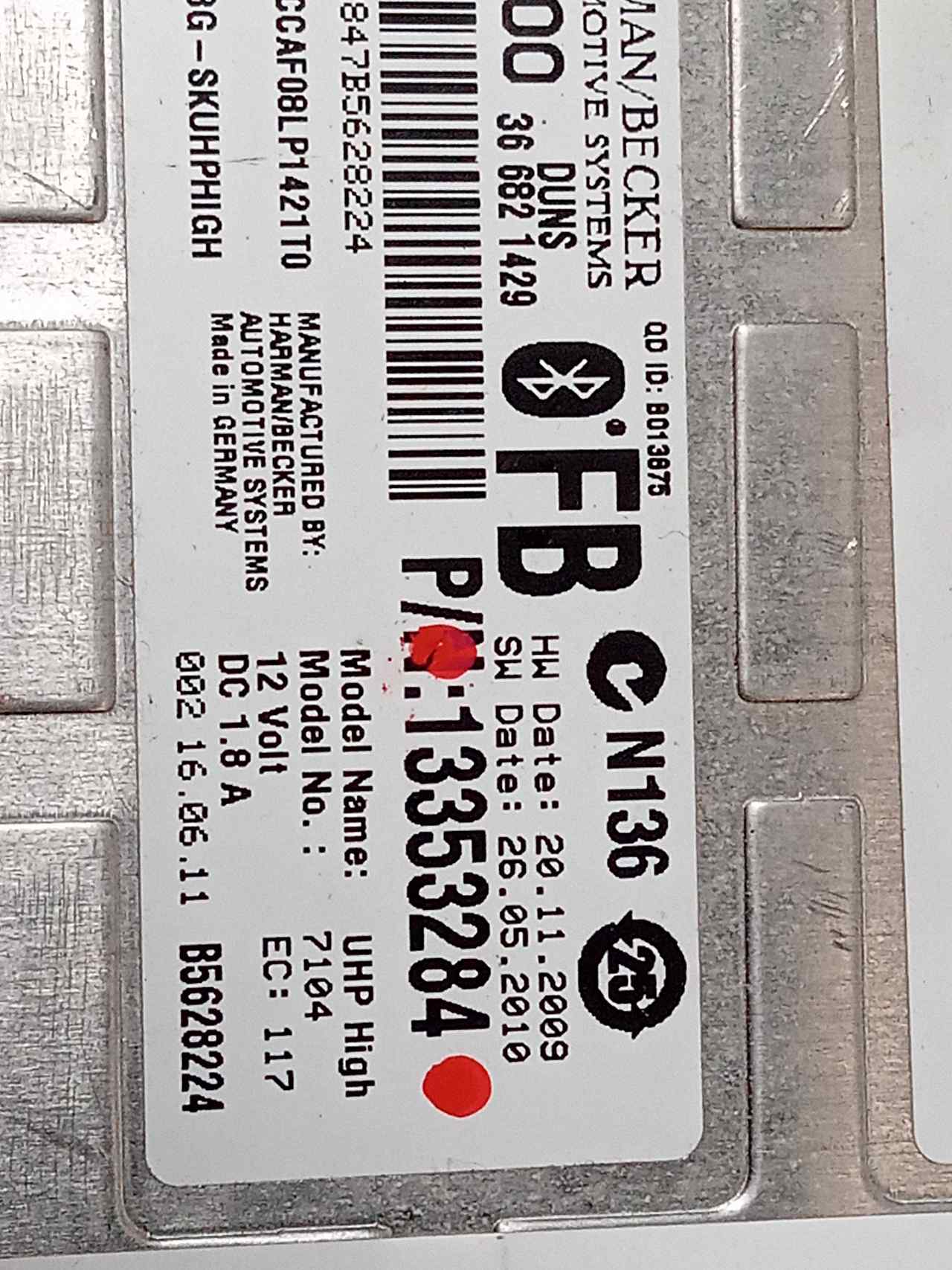 OPEL Insignia A (2008-2016) Motorkontrollenhet ECU 13353284 24854213