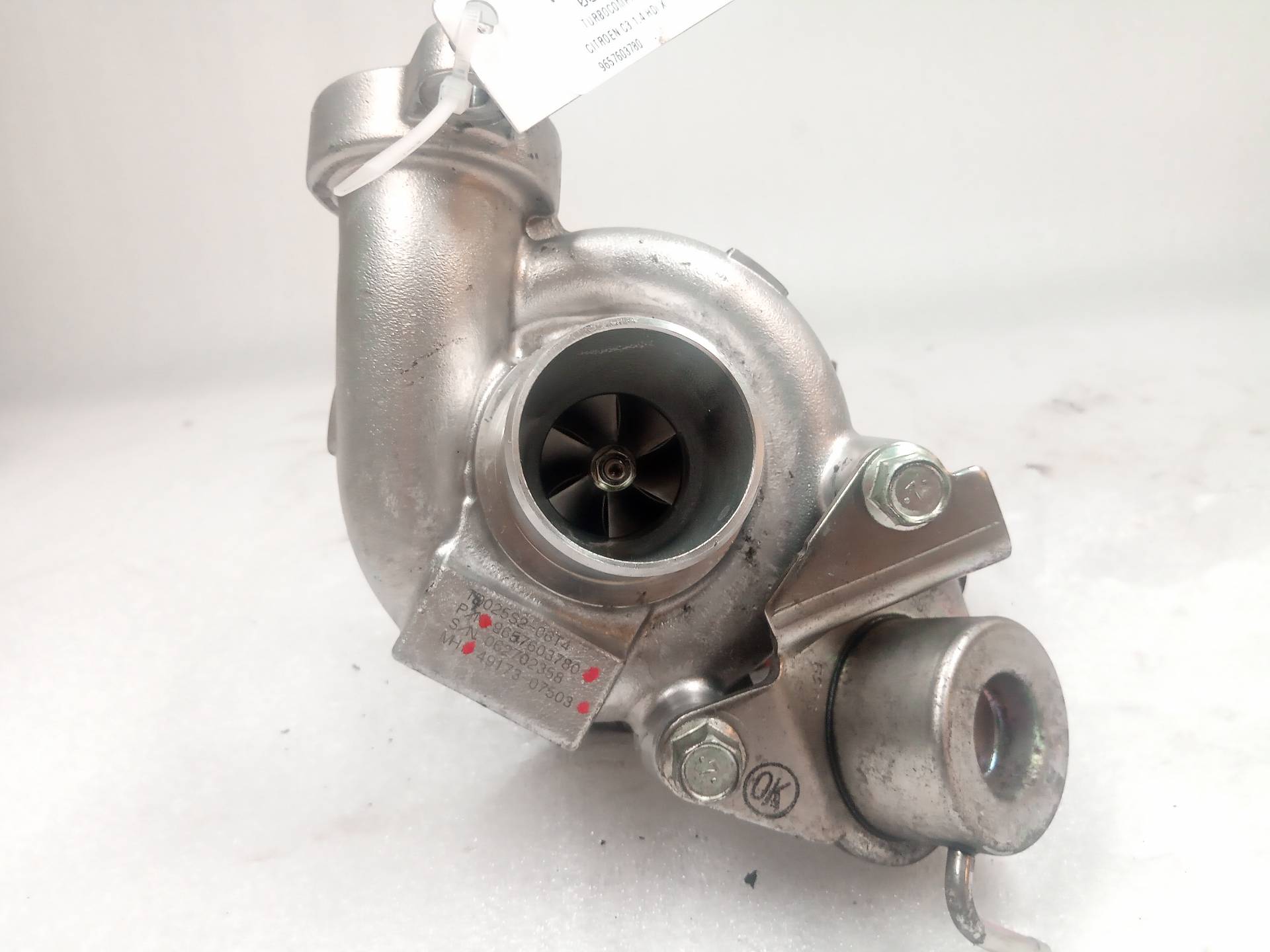 CITROËN C3 1 generation (2002-2010) Turbocharger 9657603780 23814690