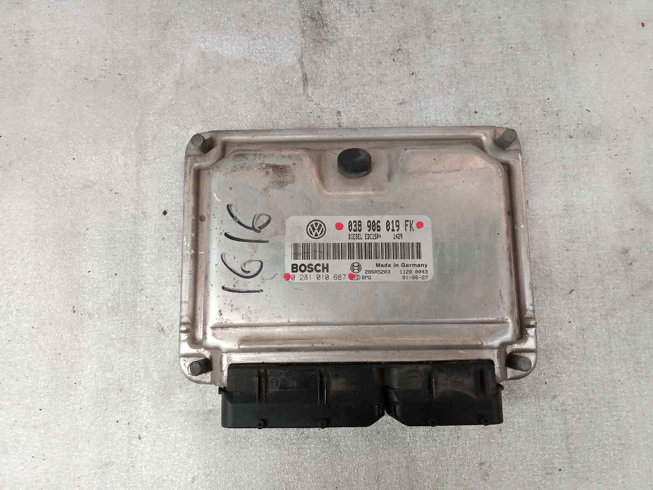 SEAT Leon 1 generation (1999-2005) Блок керування двигуном ECU 0281010687 24856079