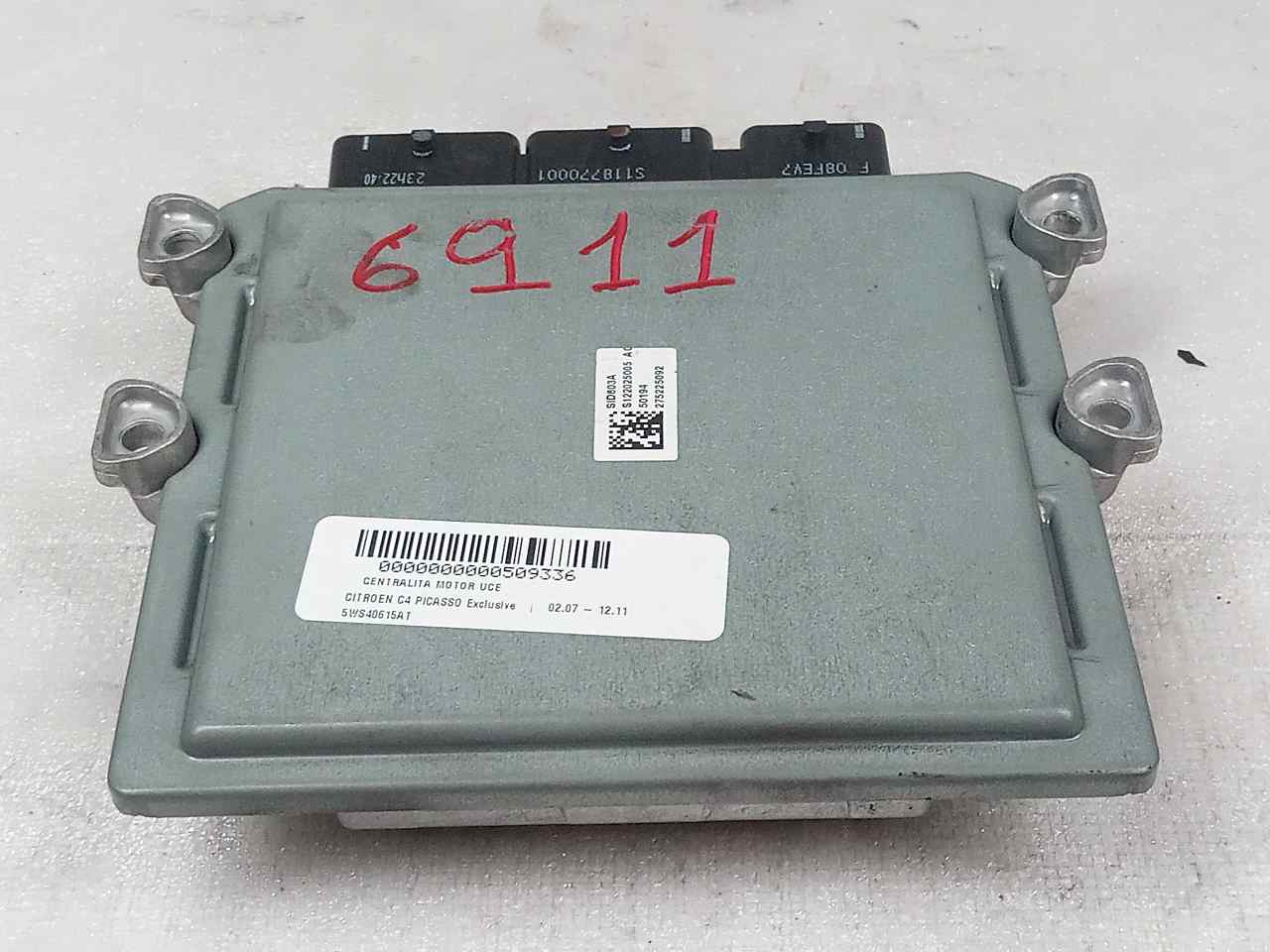 CITROËN C4 Picasso 1 generation (2006-2013) Engine Control Unit ECU 5WS40615AT 23802630