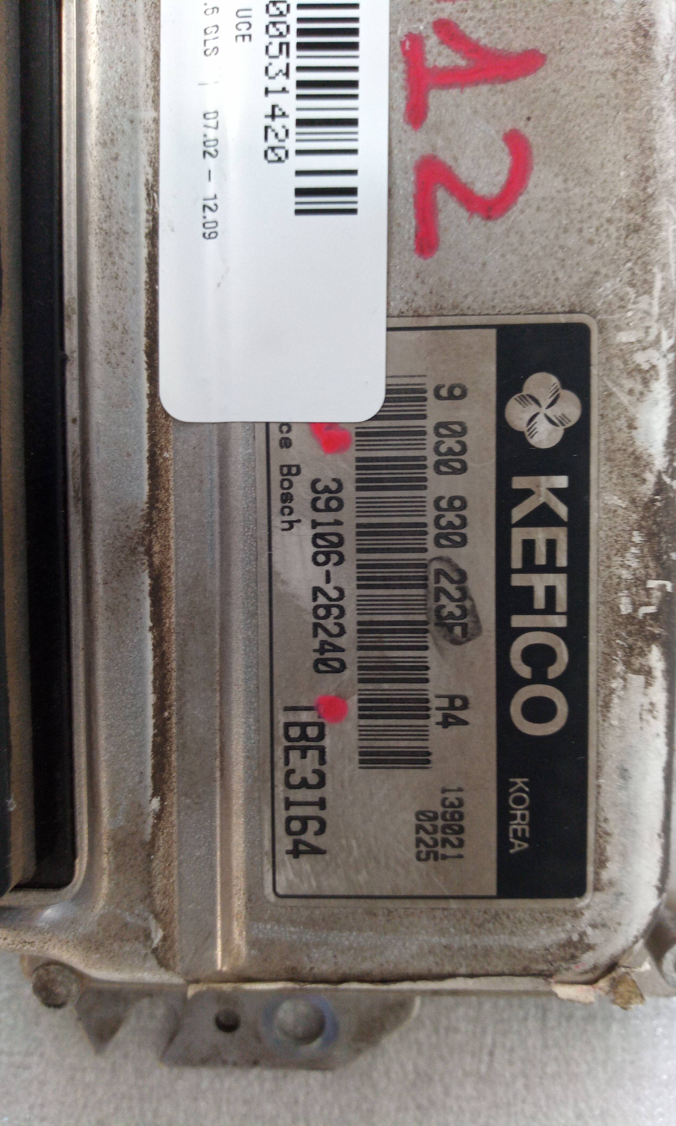 Switchboard engine uce G4EDG 3910626240 de Hyundai Getz (tb) 2002-2005 - pieza usada