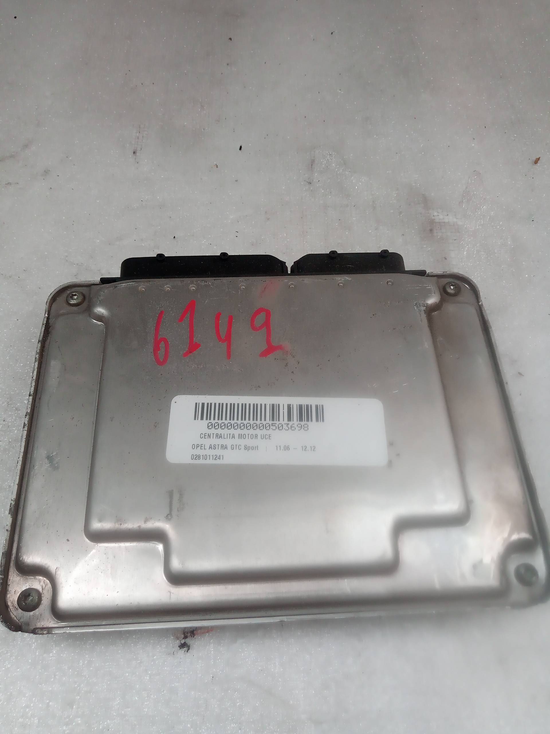 OPEL Astra H (2004-2014) Moottorin ohjausyksikkö ECU 0281011241 23801483