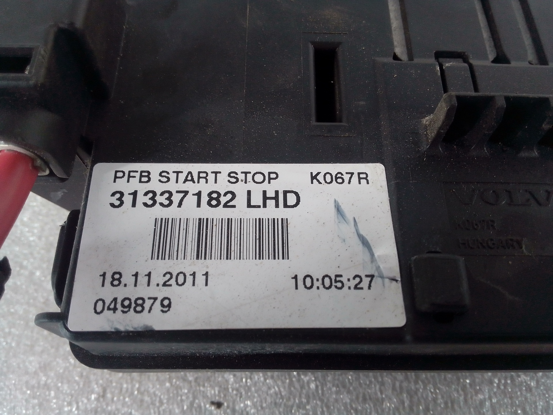 VOLVO XC70 3 generation (2007-2020) Fuse Box 31337182 20073927