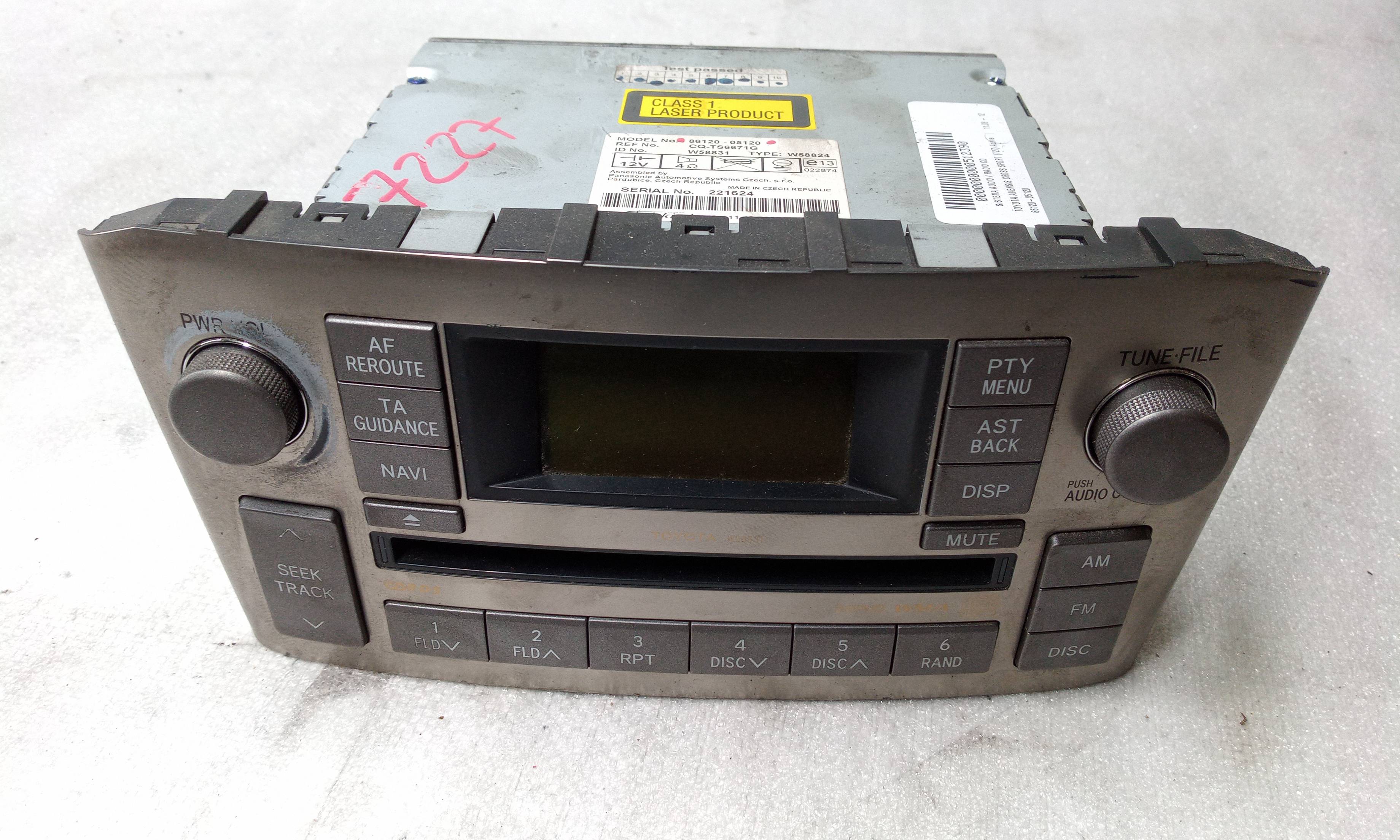 TOYOTA Avensis T27 Music Player Without GPS 8612005120 24828424