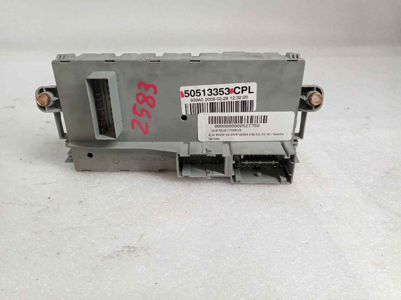 Scatola relè / fusibili 939A5000 50513353 de Alfa romeo 159 (939_) 2009-2011 185 CV - pieza usada