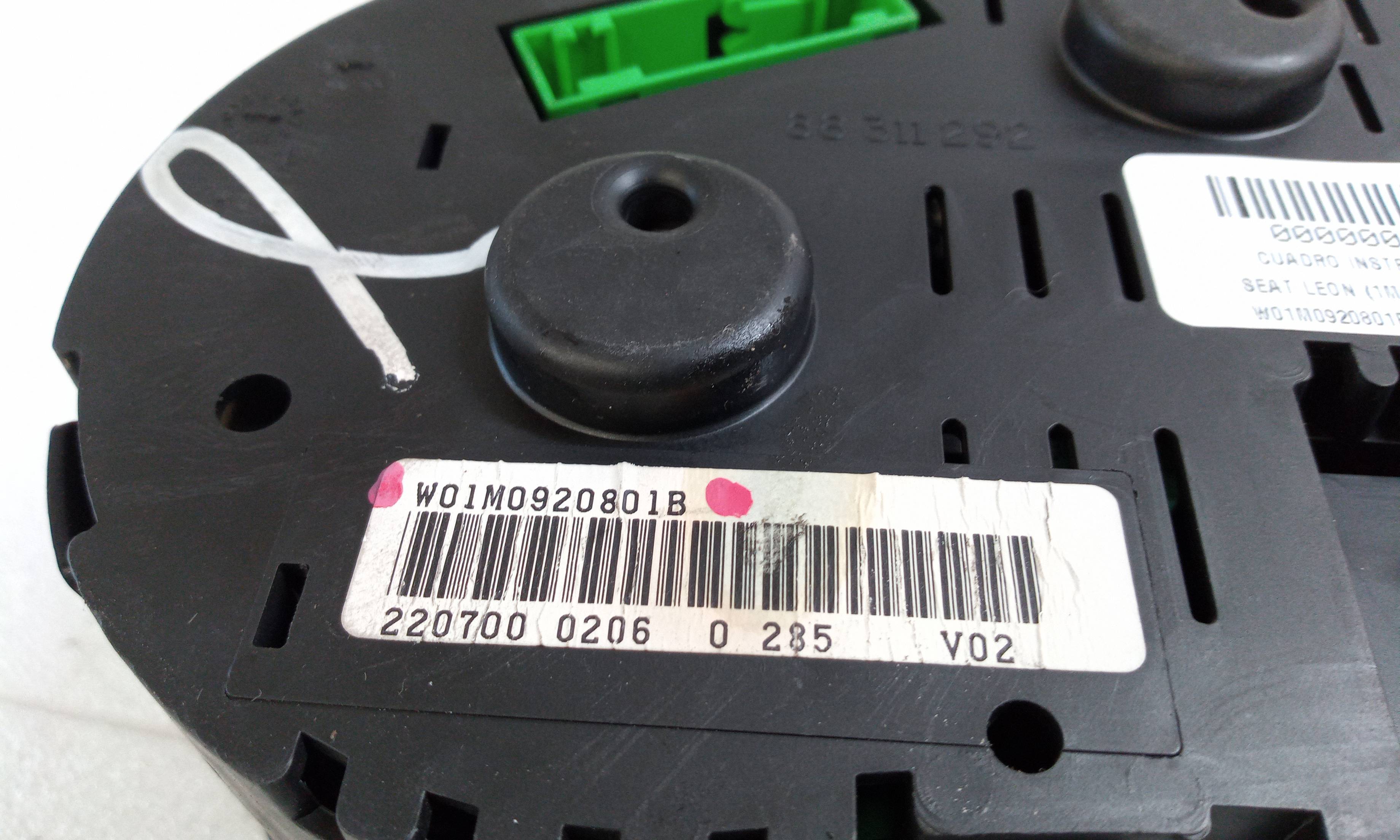 Cuadro de instrumentos W01M0920801B de Seat Leon (1m1) 1999-2006 - pieza usada