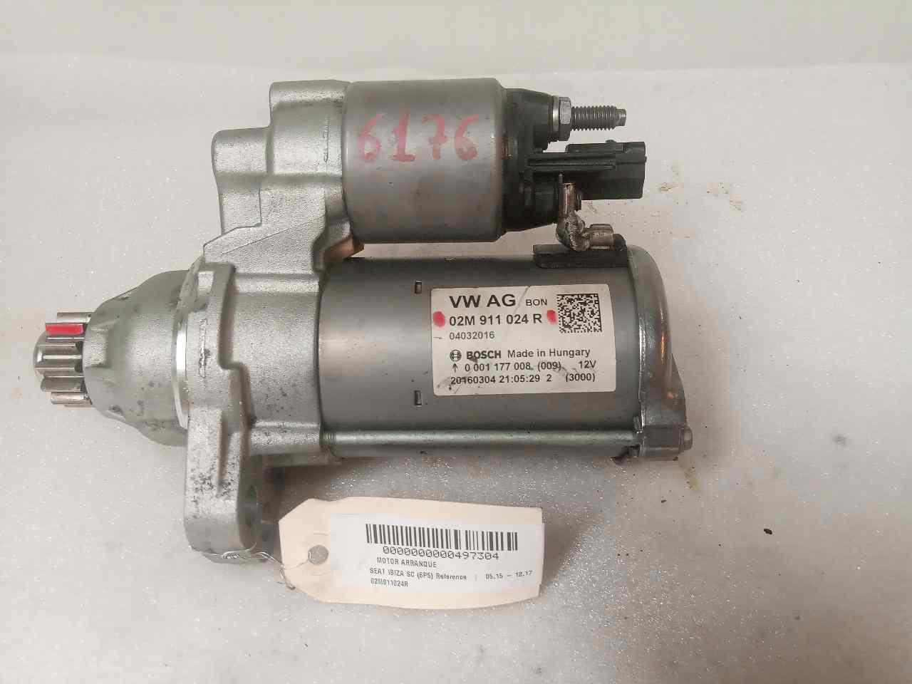 SEAT Ibiza 4 generation (2008-2017) Starter Motor 02M911024R 24827004