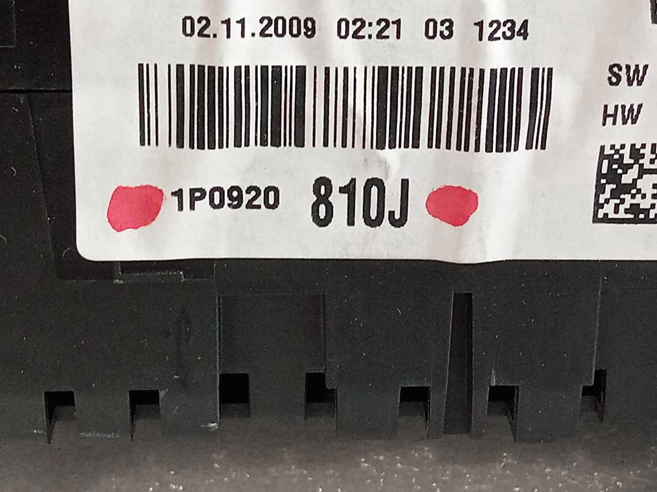 Cuadro de instrumentos BXF 1P0920810J de Seat Leon (1p1) 2005-2010 90 CV con 132000 km - pieza usada
