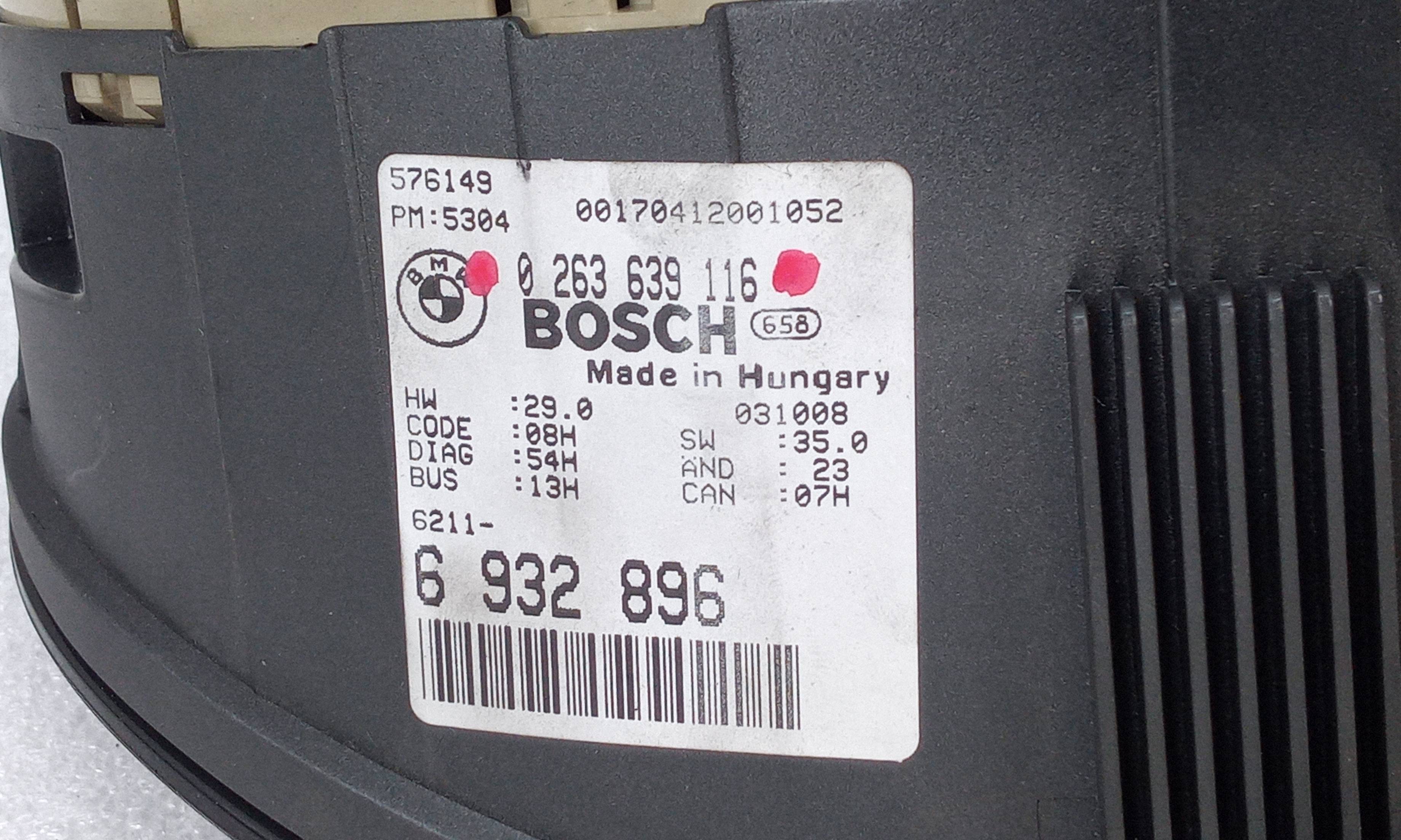Cuadro de instrumentos WJY 0263639116 de Peugeot 206 hatchback (2a/c) 1999-2009 69 CV con 57262 km - pieza usada