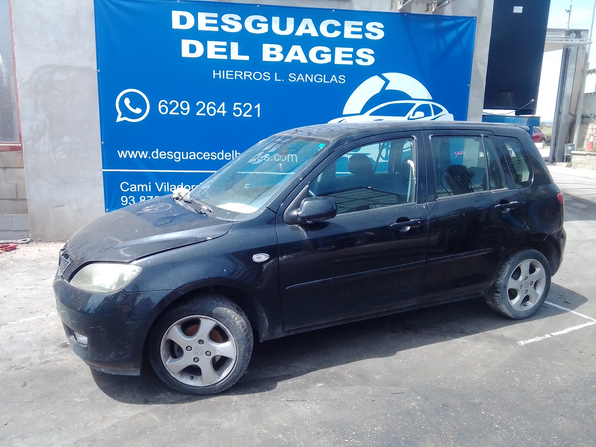 MAZDA 2 1 generation (2003-2007) Rétroviseur latéral droit 20032505