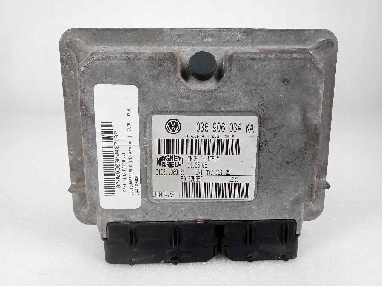 VOLKSWAGEN Polo 4 generation (2001-2009) Блок керування двигуном ECU 036906034KA 20075424