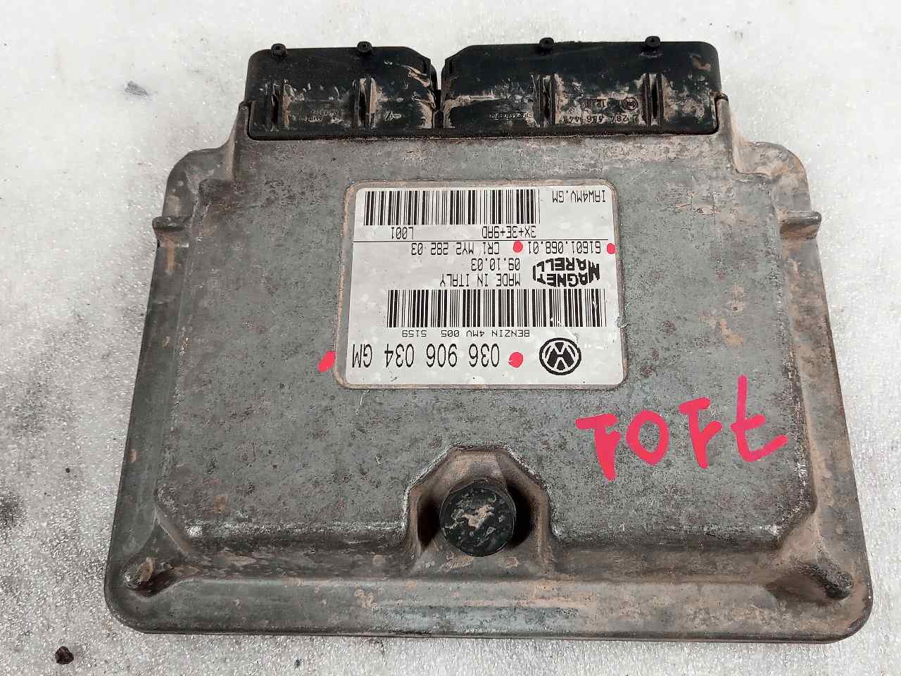 SEAT Cordoba 2 generation (1999-2009) Motorstyrenhet ECU 036906034GM 23803235