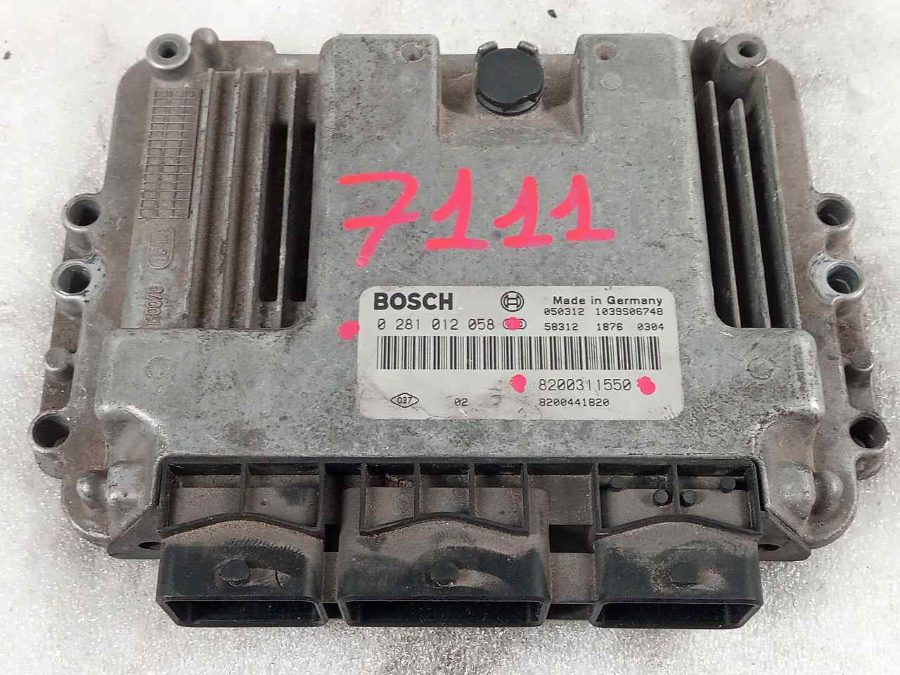 RENAULT Laguna 2 generation (2001-2007) Engine Control Unit ECU 0281012058 23803241