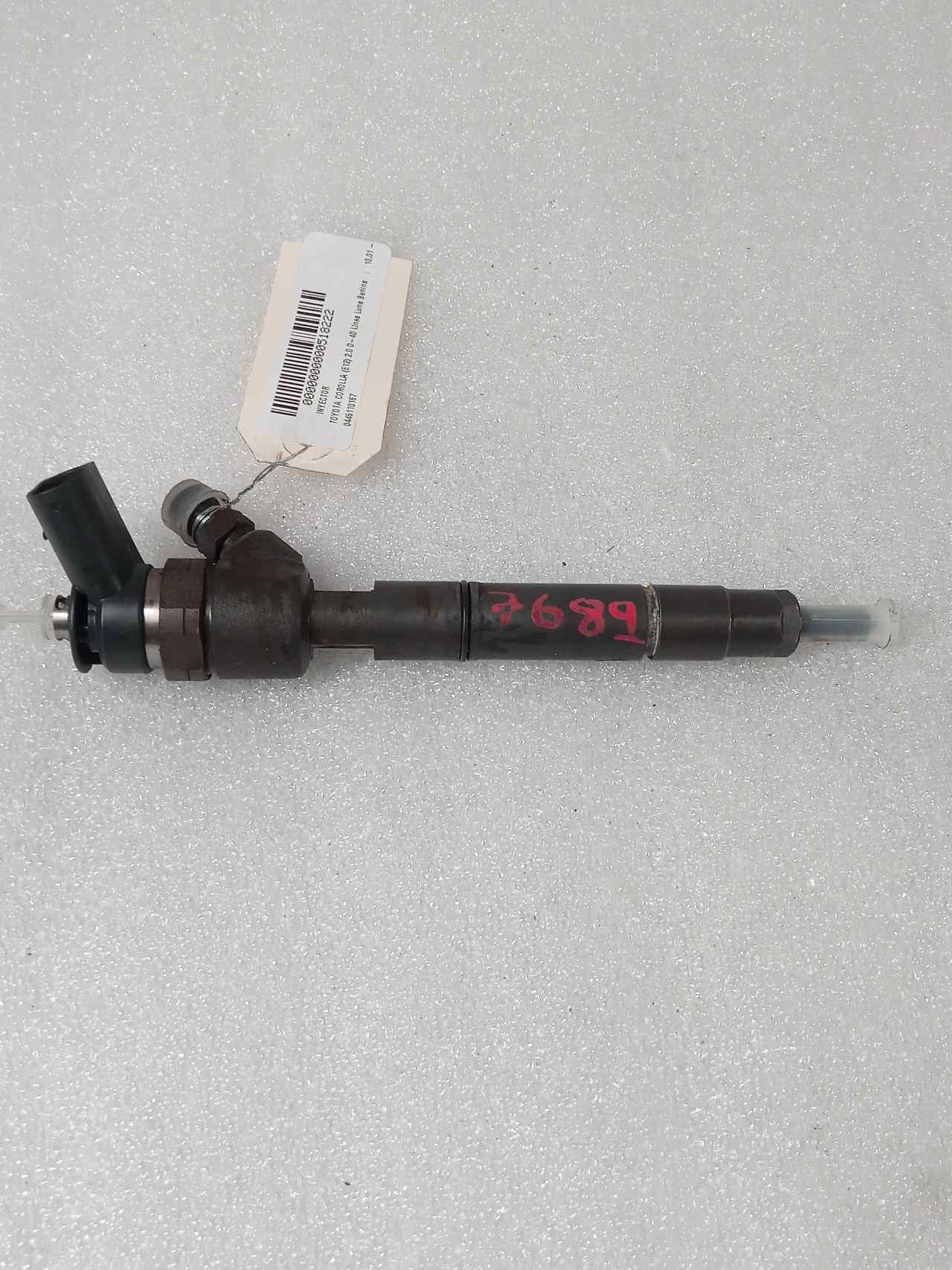 Inyector 0445110167 de Toyota Corolla (e12) 2001-2004 - pieza usada