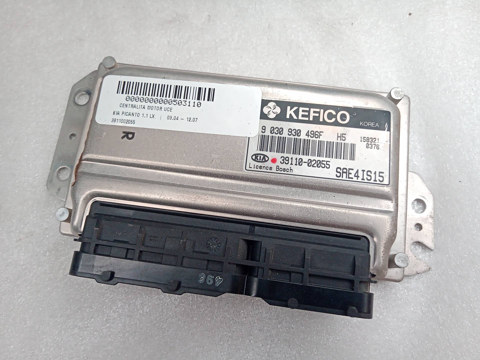 KIA Picanto 1 generation (2004-2011) Motorkontrollenhet ECU 3911002055 23801363