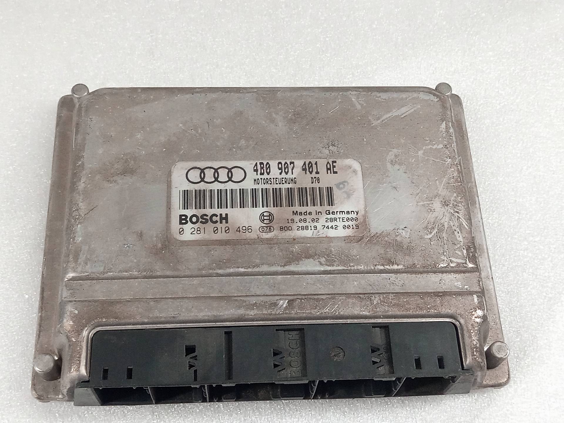 AUDI A6 C5/4B (1997-2004) Engine Control Unit ECU 0281010496 24839838