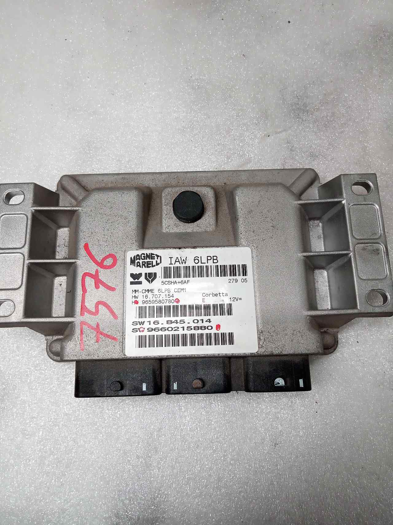 CITROËN C5 1 generation (2001-2008) Engine Control Unit ECU 9659580780 25240035