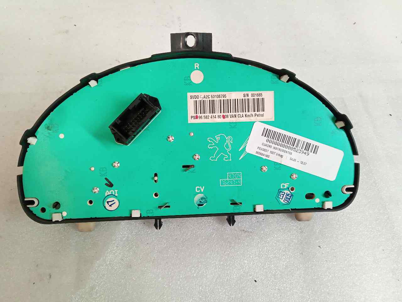 Cuadro de instrumentos 9658241480 de Peugeot 1007 (km_) 2005-0 - pieza usada