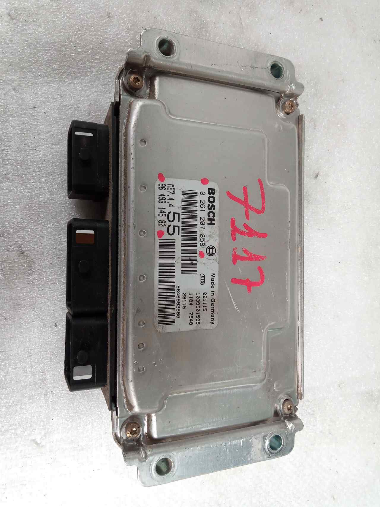 CITROËN C3 1 generation (2002-2010) Engine Control Unit ECU 0261207858 24854276