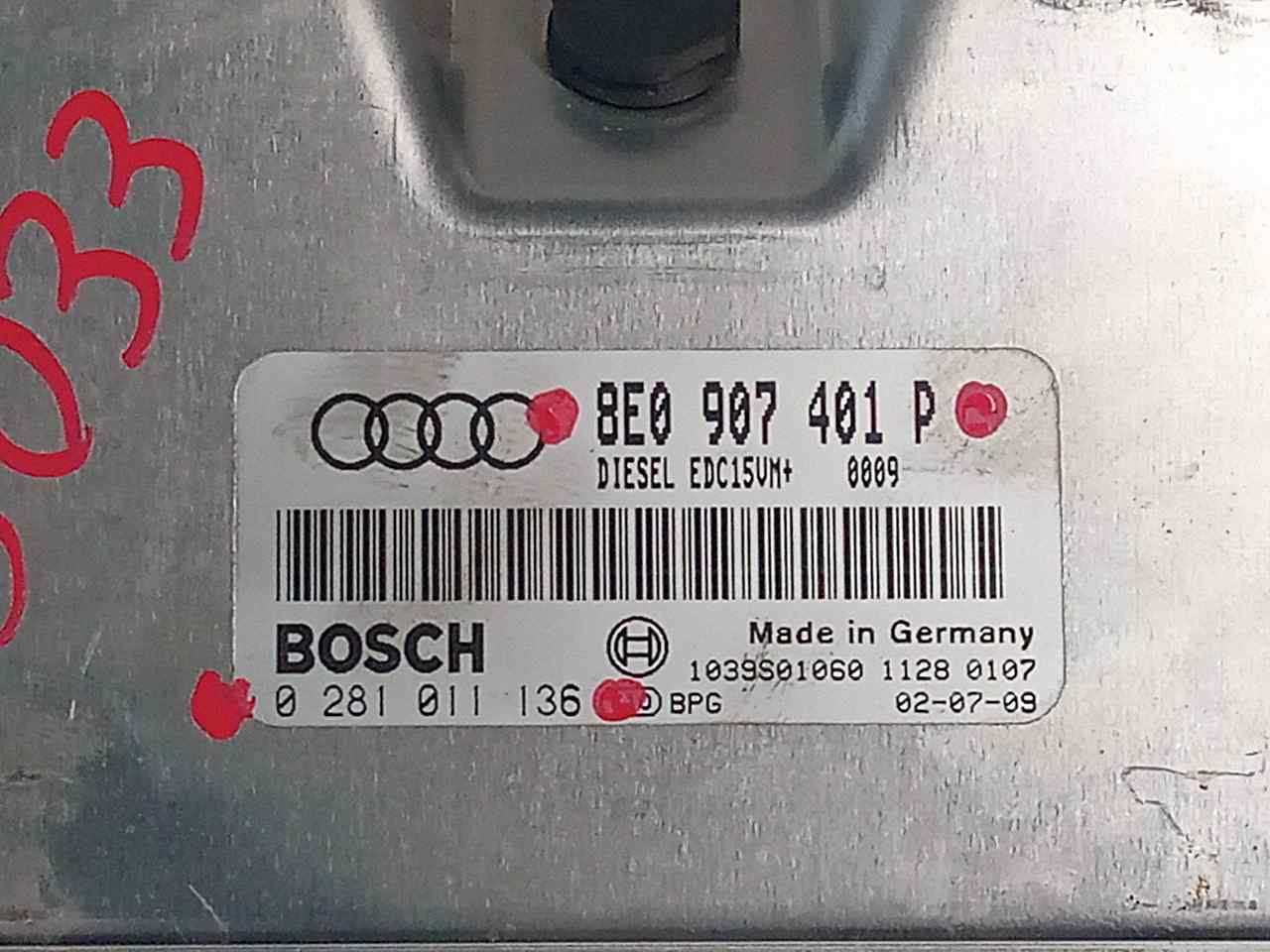 Switchboard engine uce 8E0907401P de Audi A4 b7 (8ec) 2004-2008 - pieza usada
