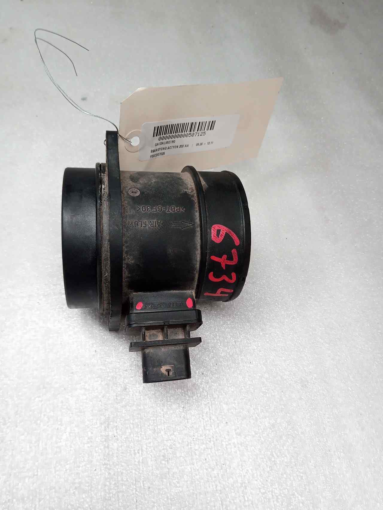 SSANGYONG Actyon 1 generation (2005-2012) Mass Air Flow Sensor MAF F00C2G7025 24824066