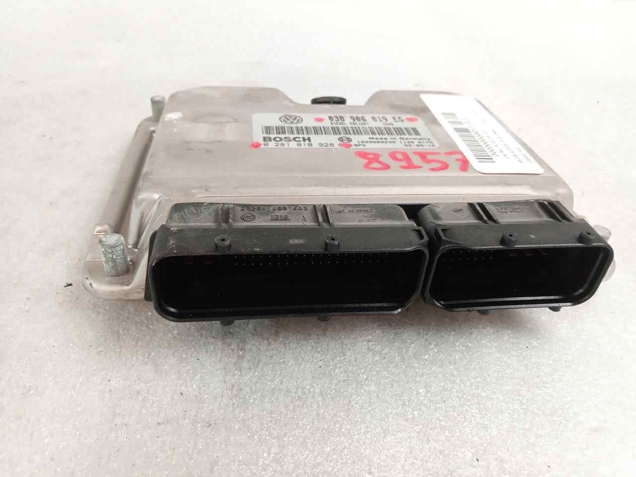 Centralina do motor AWX 038906019EG de Skoda Superb i (3u4) 2007-2008 - pieza usada