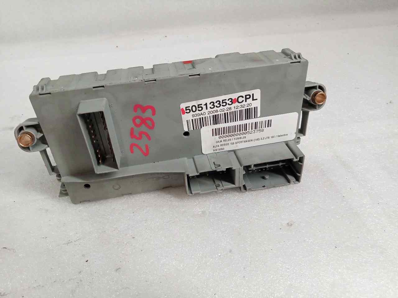 Scatola relè / fusibili 939A5000 50513353 de Alfa romeo 159 (939_) 2009-2011 185 CV - pieza usada