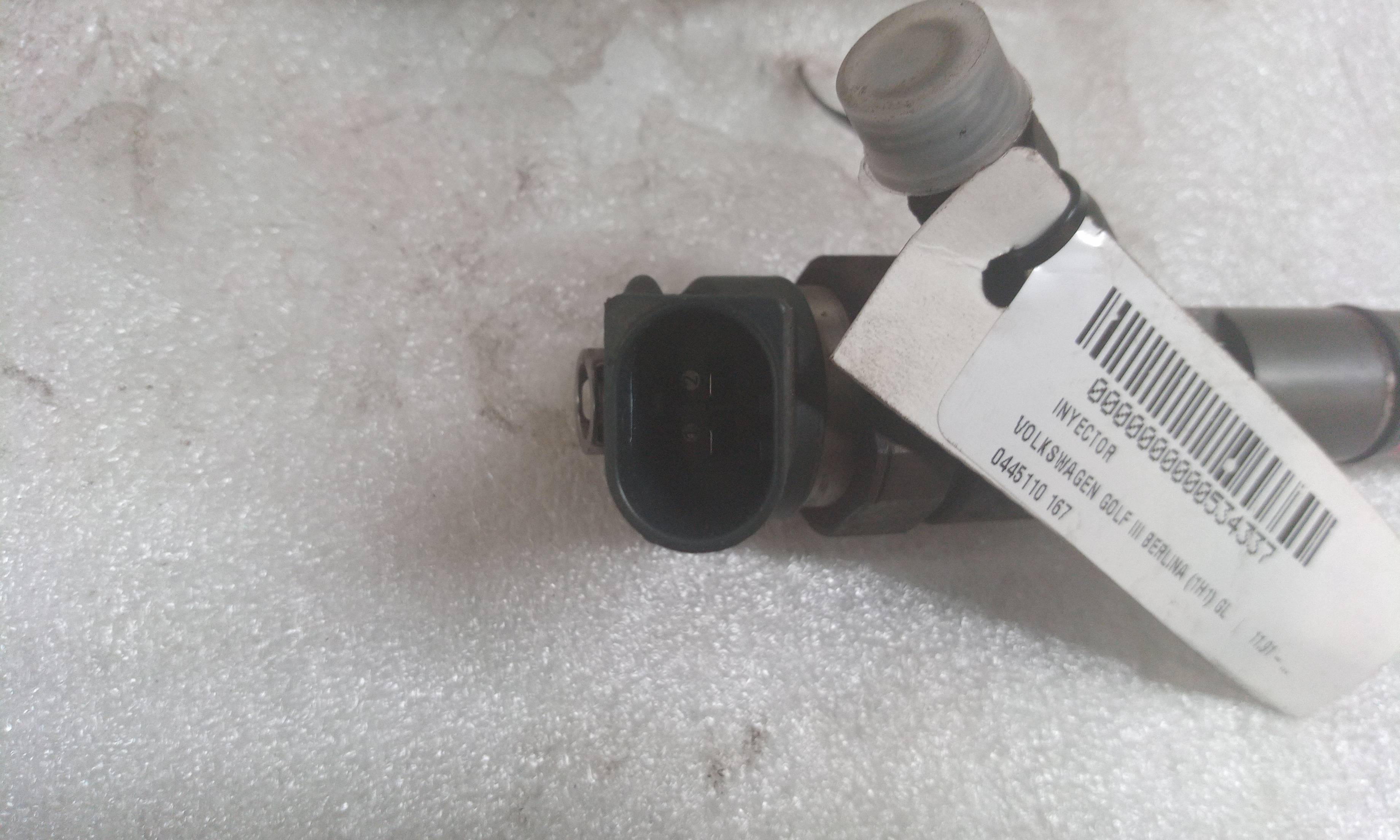 Inyector 0445110167 de Volkswagen Golf iii (1h1) 1991-1997 90 CV - pieza usada
