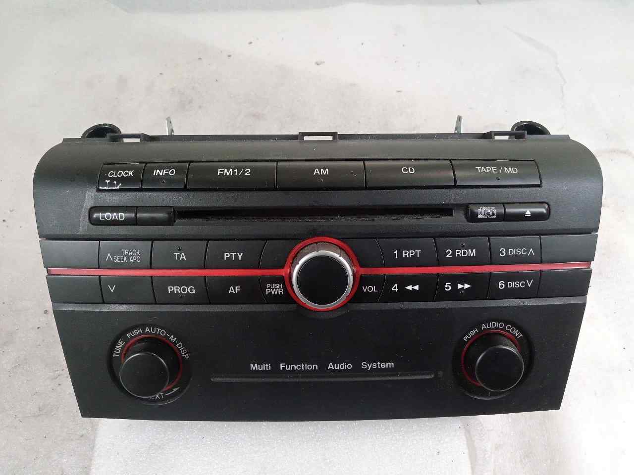 MAZDA 3 BK (2003-2009) Music Player Without GPS BP4M669S0A 24855315