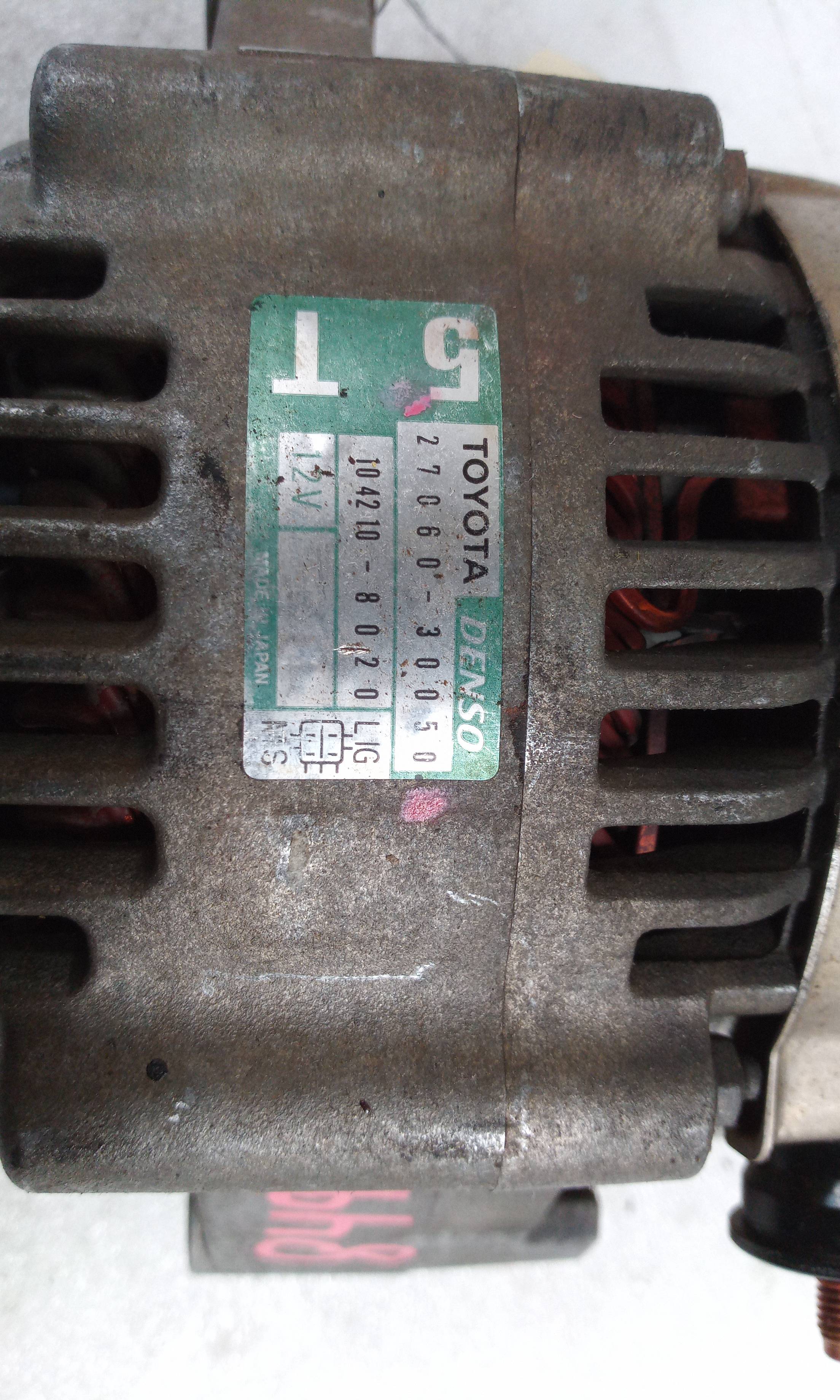 Alternador 2706030050 de Toyota Land cruiser (j12) 2002-2004 - pieza usada