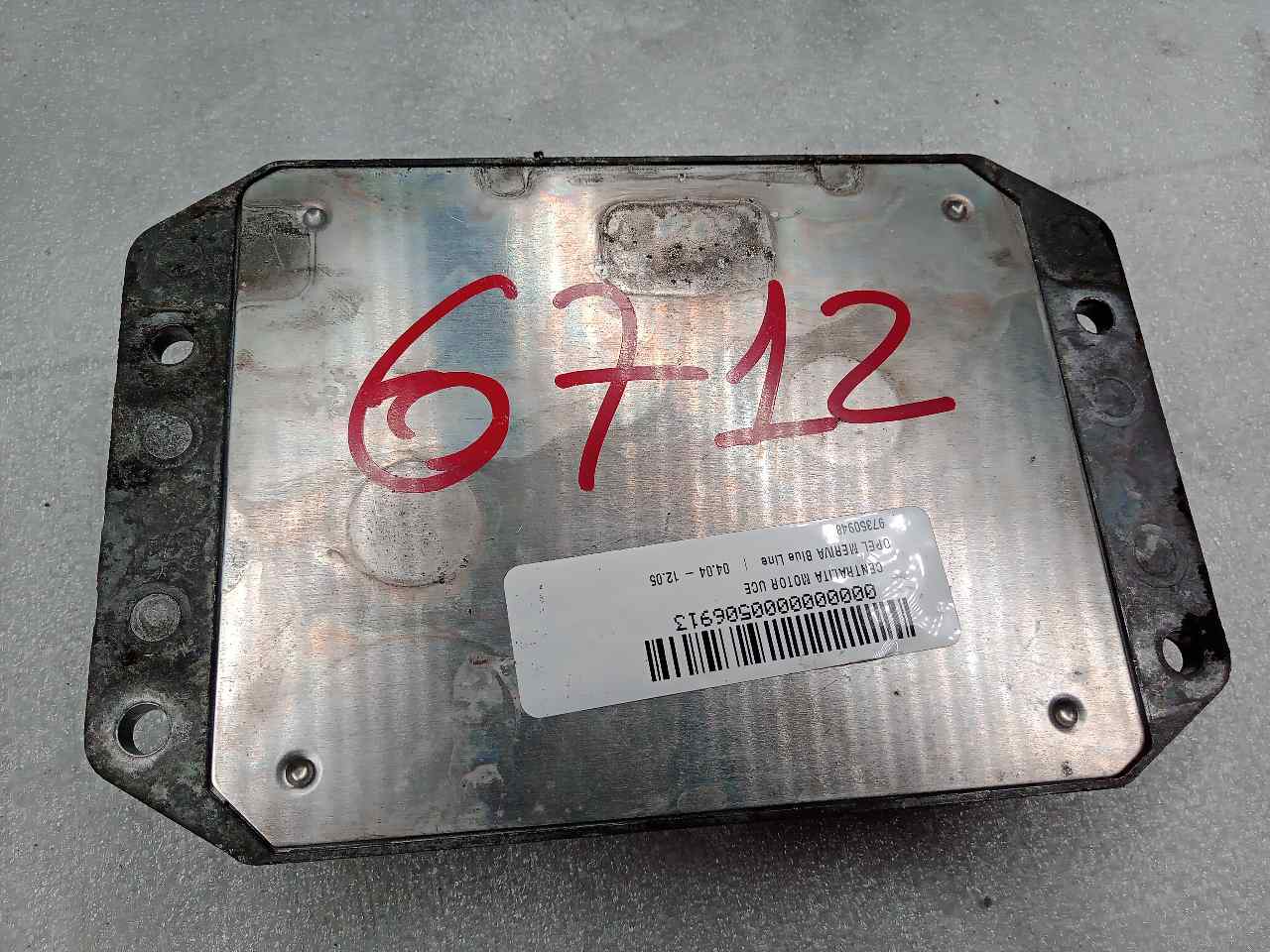 OPEL Meriva 1 generation (2002-2010) Calculateur d'unité de commande du moteur 97350948 23802161