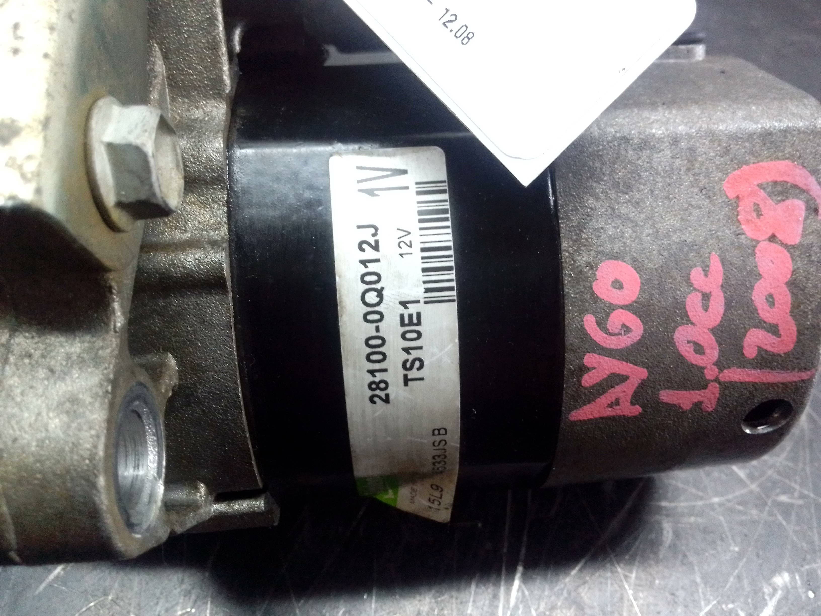 TOYOTA Aygo 1 generation (2005-2014) Starter Motor 281000Q012J 20042365