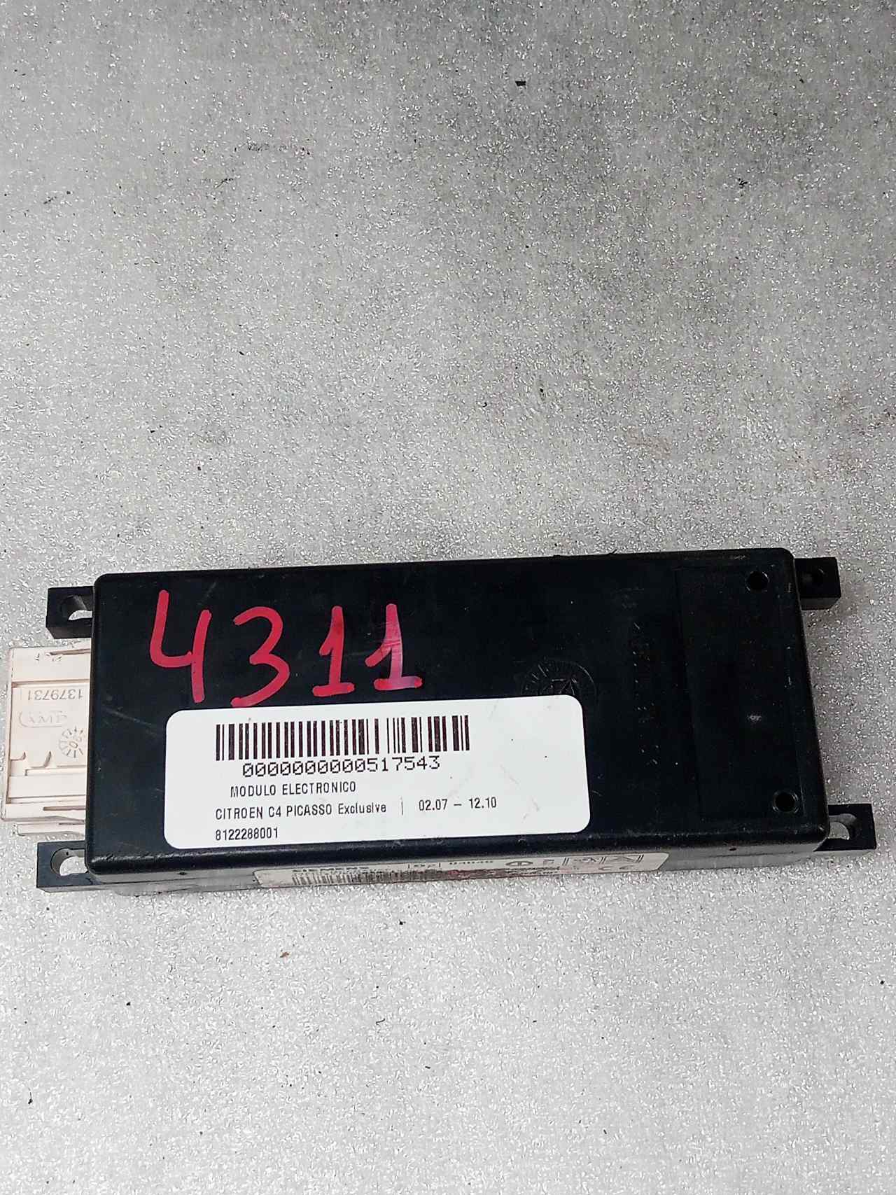 CITROËN C4 Picasso 1 generation (2006-2013) Other Control Units 8122288001 24856188